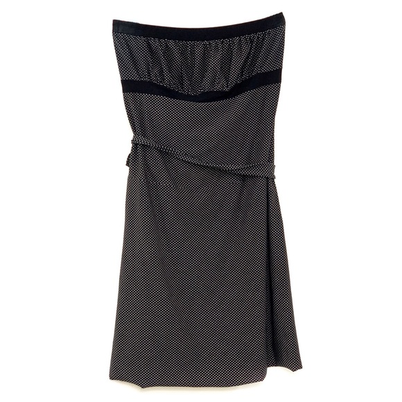 SEDUCTION | Dotted Strapless Dress - Picture 3 of 5